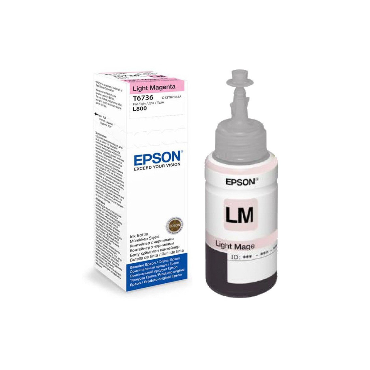 Bouteille d’encre Epson T6736 Light Magenta 70ml