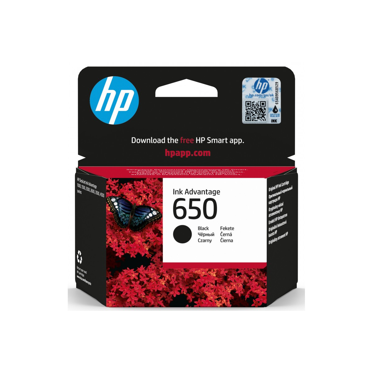 HP 650 cartouche d’encre Noir Advantage authentique CZ101AE