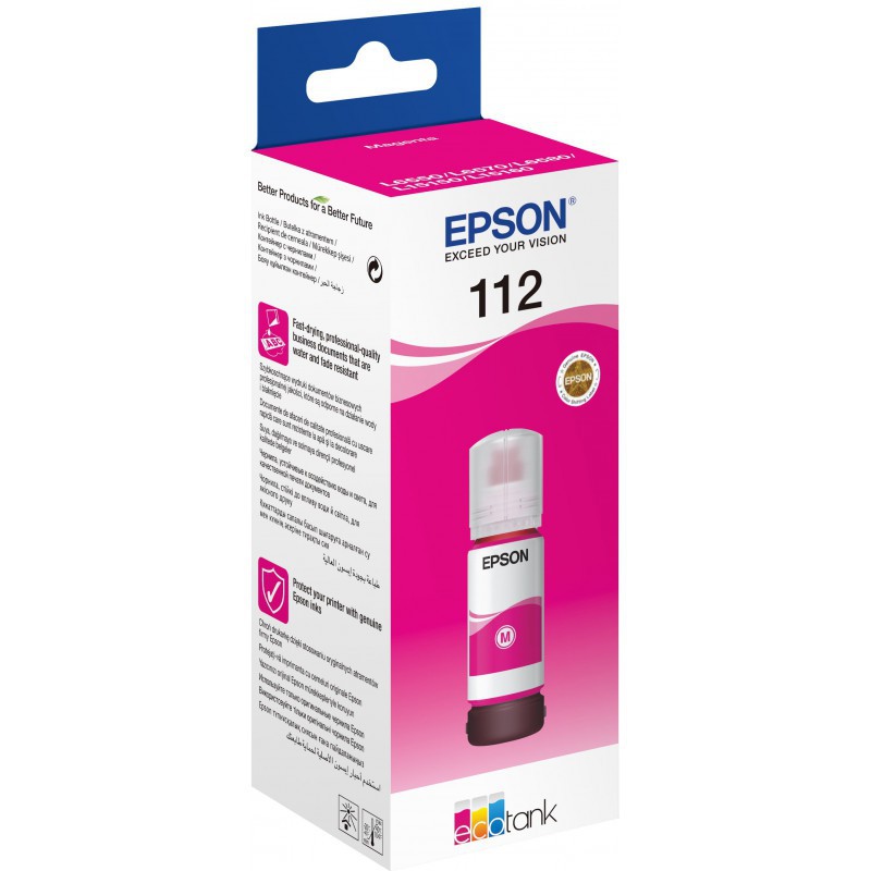 Bouteille d’encre Originale Epson EcoTank 112 / Magenta