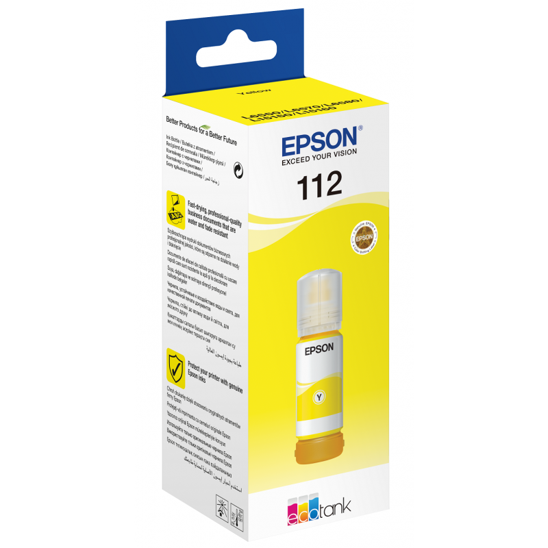 Bouteille d’encre Originale Epson EcoTank 112 / Jaune