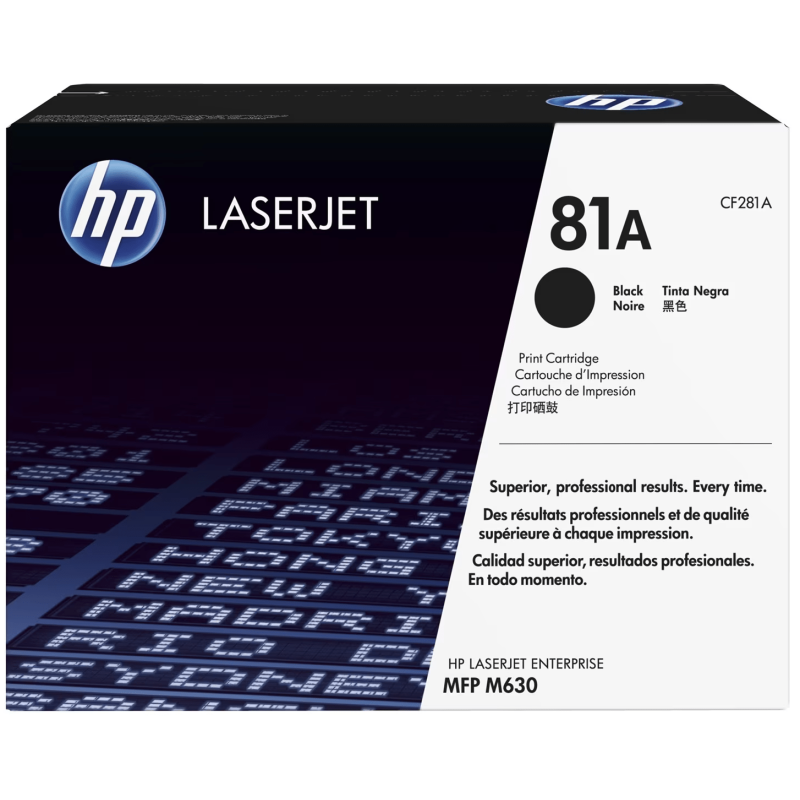 Toner ORIGINAL HP LaserJet 81A / Noir