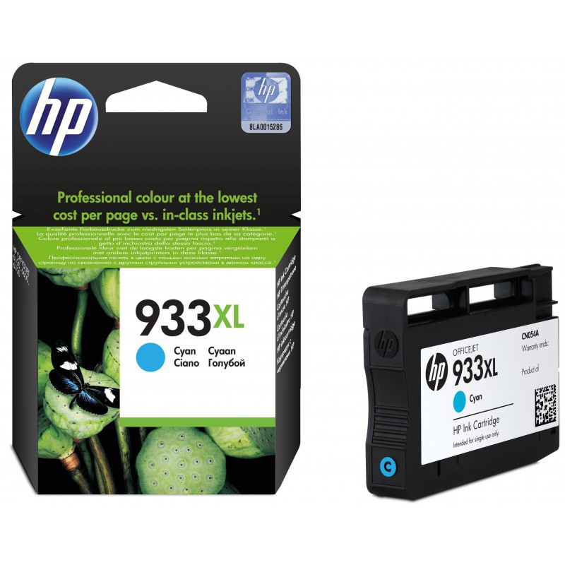 HP 933XL Cartouche Originale Grande Capacité / Cyan CN054AE