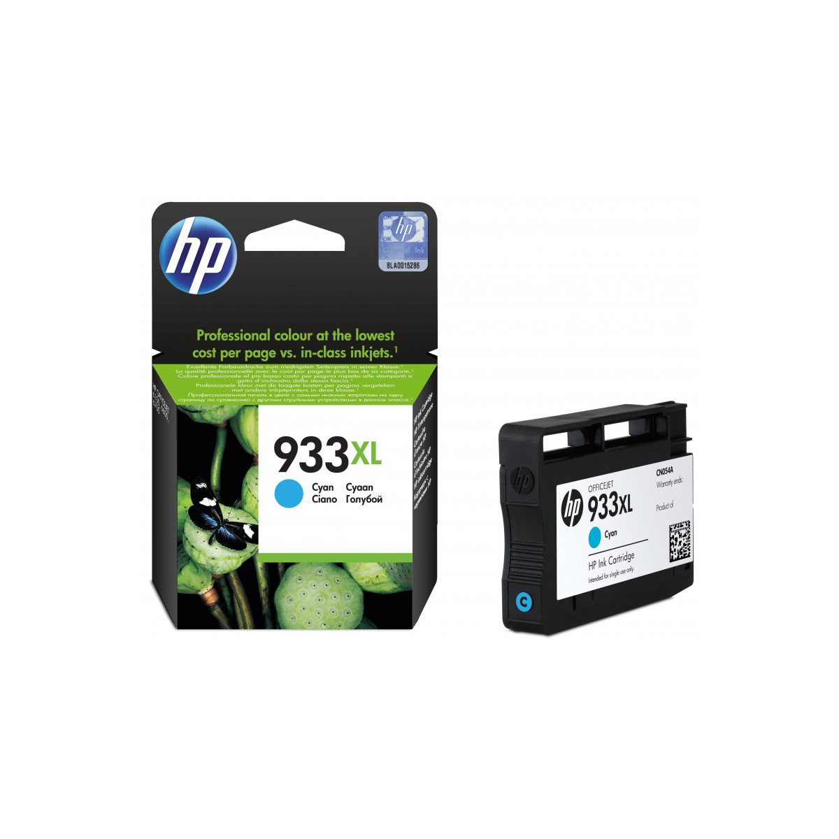 HP 933XL Cartouche Originale Grande Capacité / Cyan CN054AE