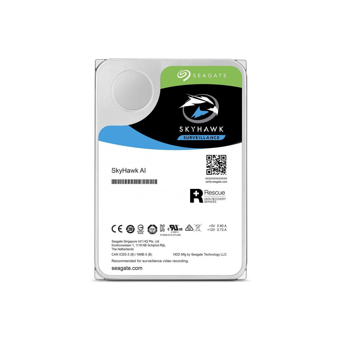 Disque Dur Interne 3.5″ Seagate SkyHawk Surveillance / 10 To