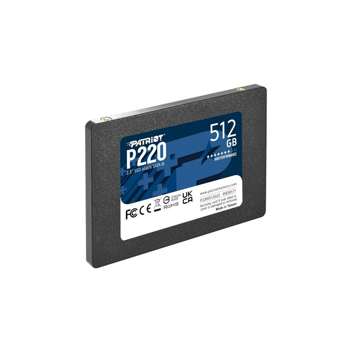 Disque Dur Interne SSD Patriot P220 2.5″ SATA III / 512 Go