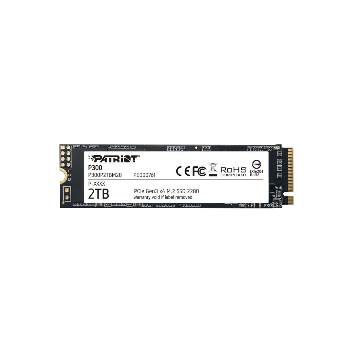 Disque Dur SSD M.2 2280 PCIe Patriot P300 / 2 To