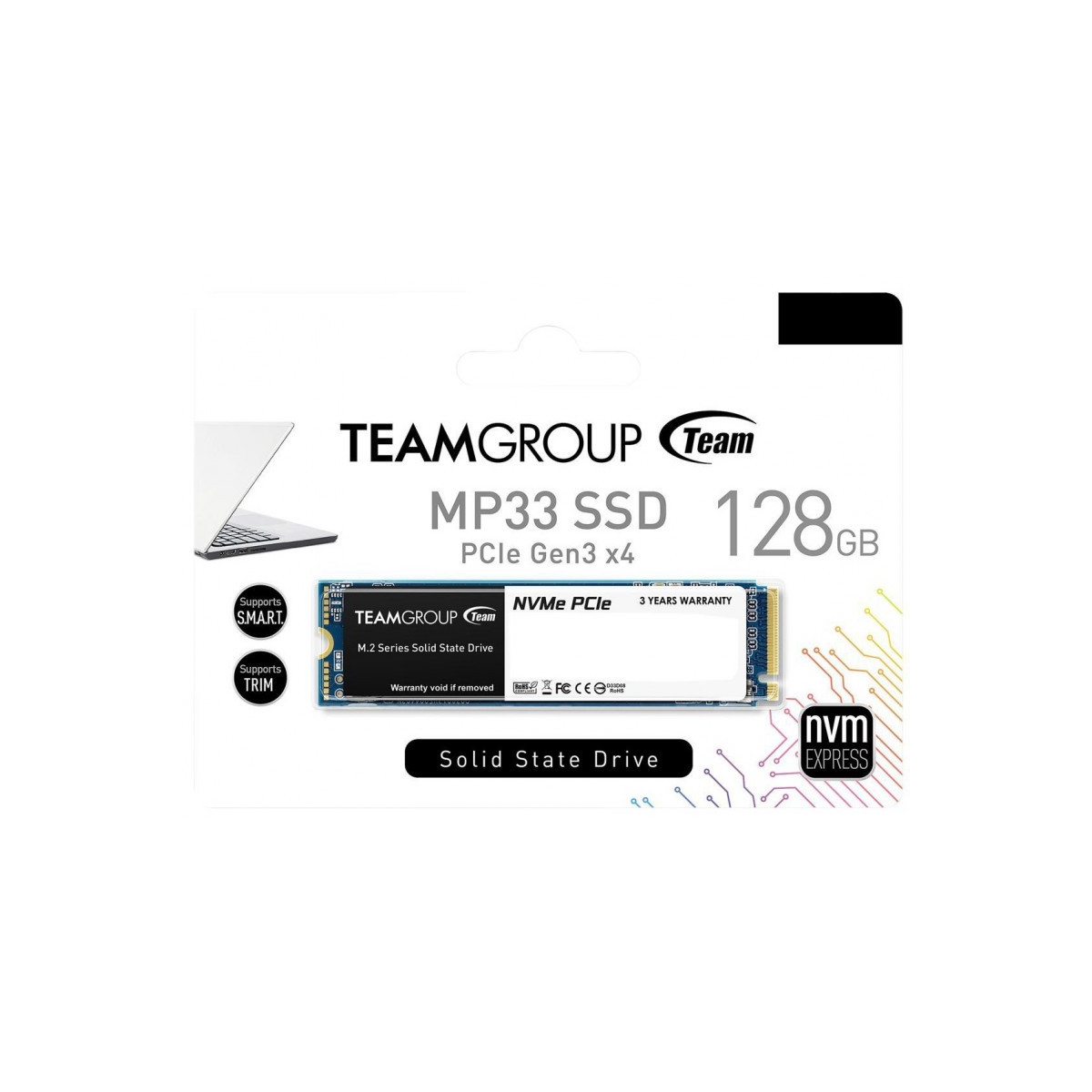 Disque Dur Interne SSD M.2 TeamGroup MP33 / 128 Go