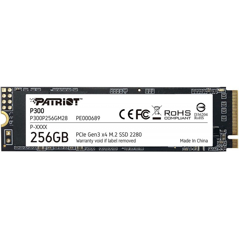 Disque Dur SSD M.2 2280 PCIe Patriot P300 / 256 Go