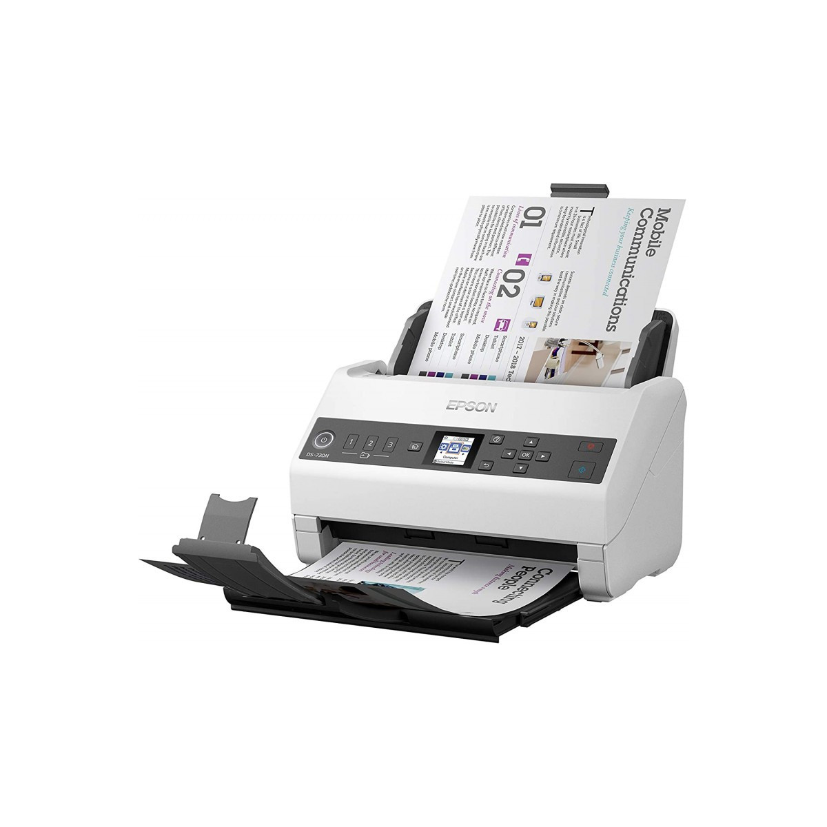 Scanner professionnel Epson WorkForce DS-730N / A4 / Ethernet