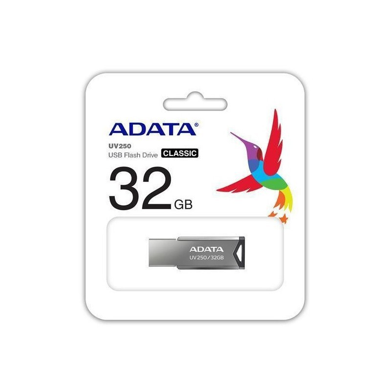 Clé USB Adata UV250 / 32 Go / Silver