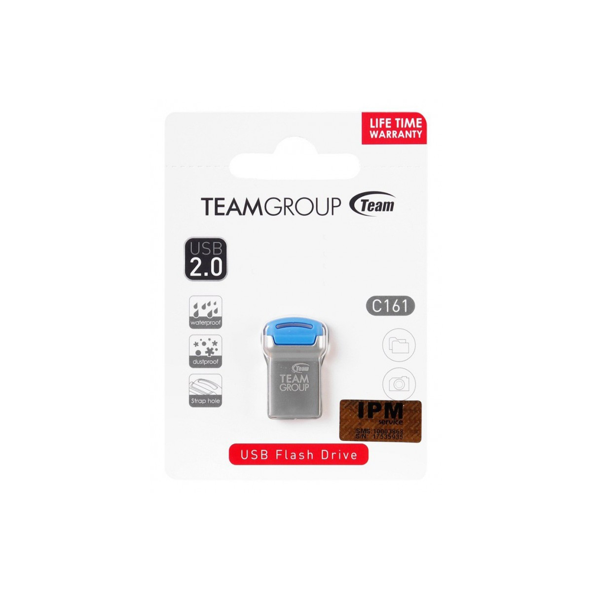 Clé USB 2.0 TeamGroup C161 / 32 Go / Silver & Bleu