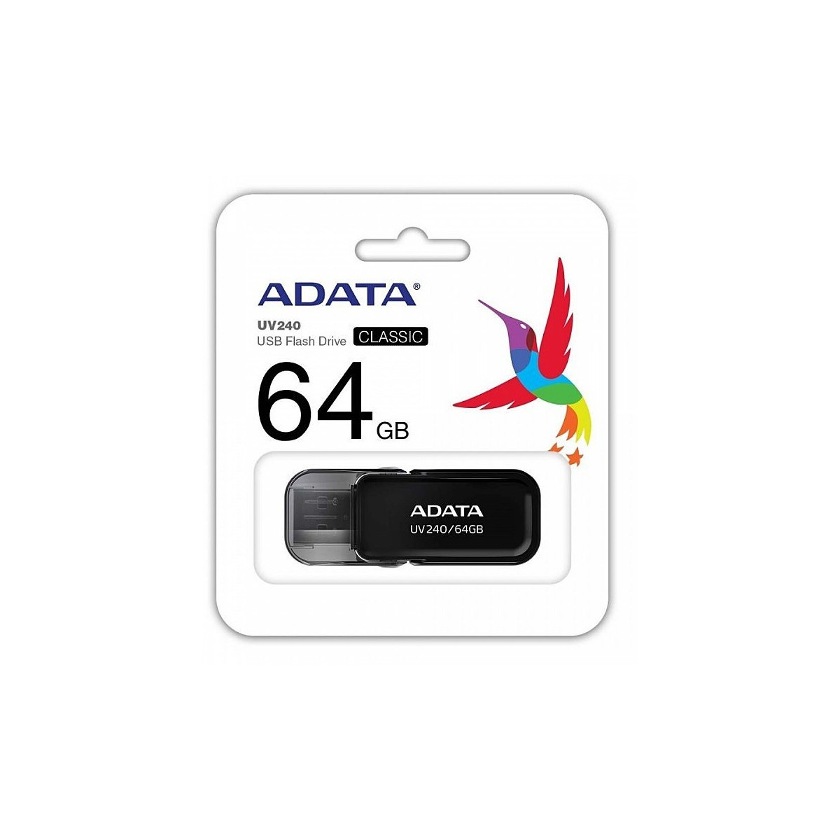 Clé USB Adata UV240 / 64 Go / Noir