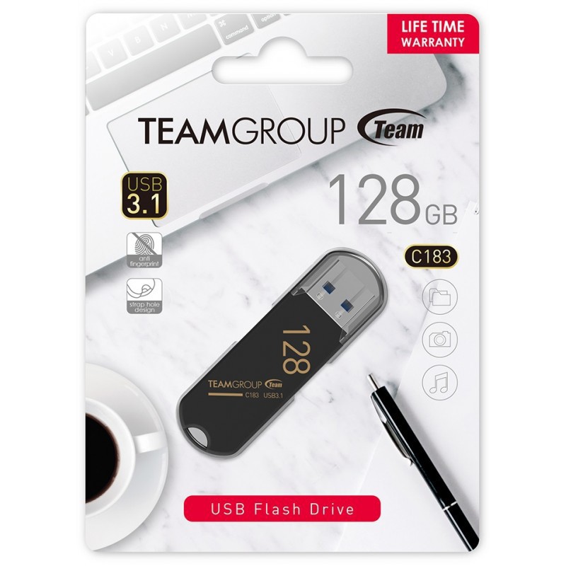 Clé USB TeamGroup C183 / 128 Go / USB 3.1