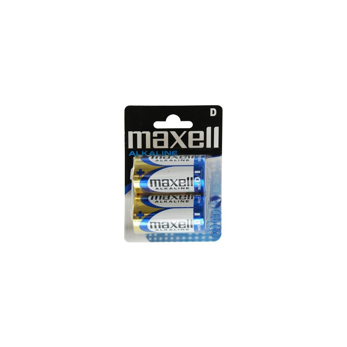 2x Piles Maxell Alcaline D LR20