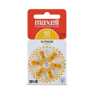 6x Piles Maxell Hearing Aid 10 pour appareils auditifs