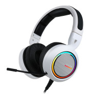 Casque-Micro Gaming ABKONCORE B1000R Real 5.2 / Blanc / RGB