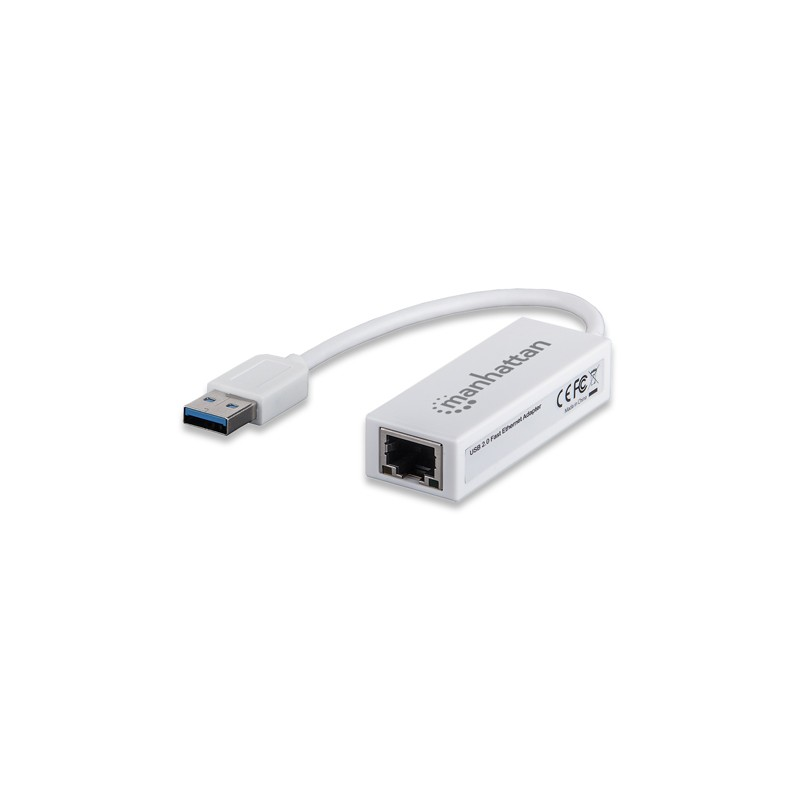 Adaptateur USB 2.0 Vers RJ45 Manhattan