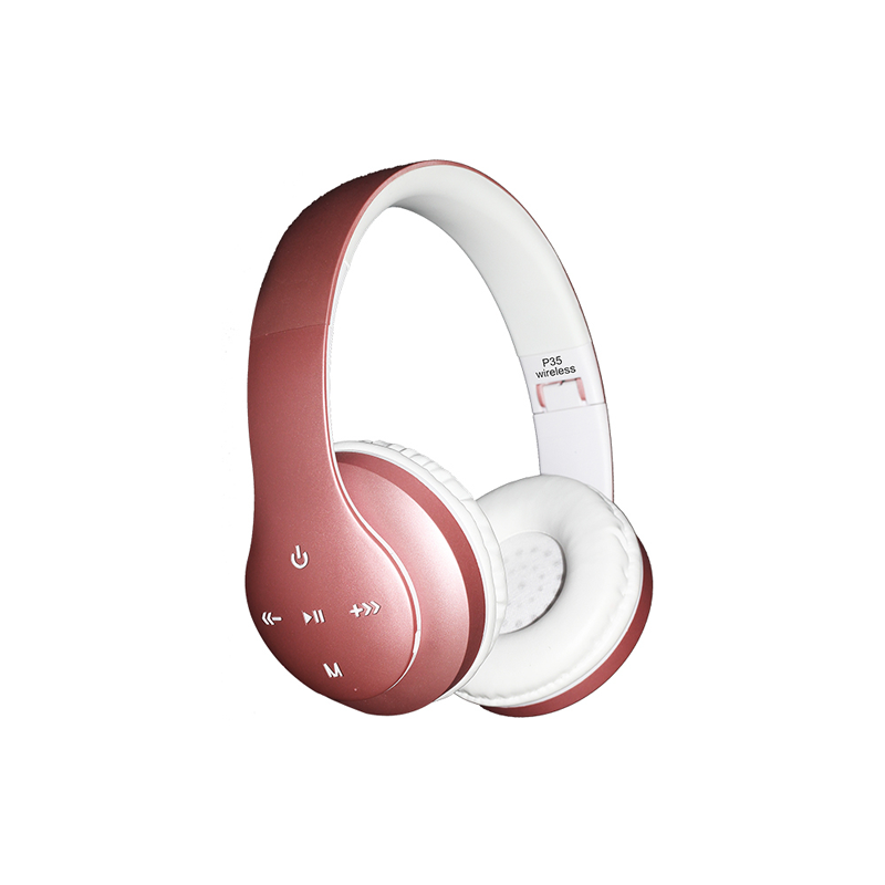 Casque Bluetooth sans fil Pliable P35 / Rose