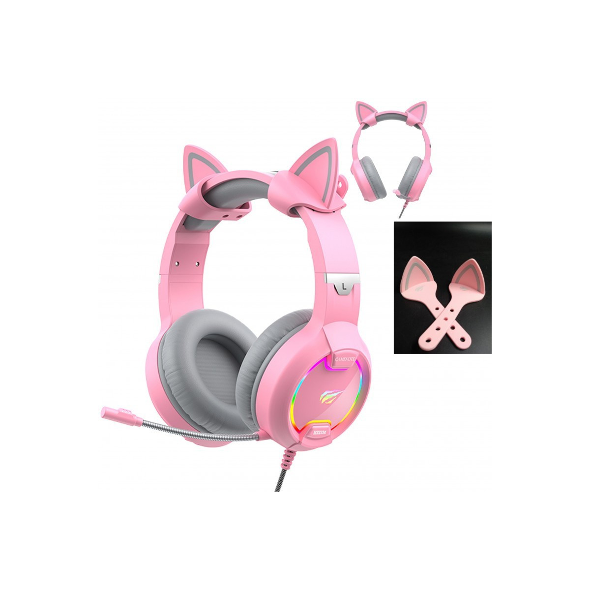 Micro Casque GAMER HAVIT HV-H2233D / ROSE