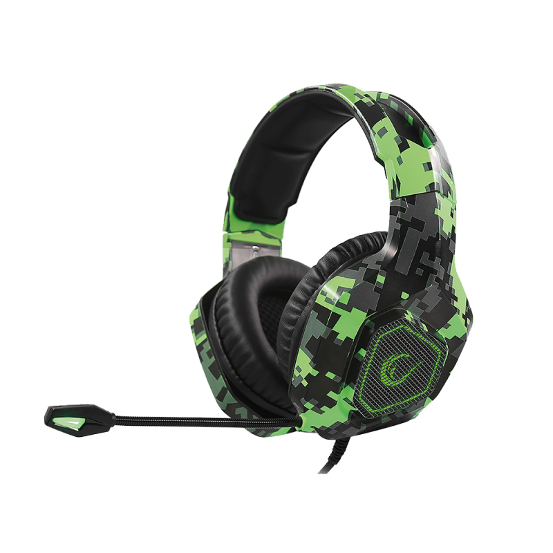 Casque Micro USB Gaming Rampage Crafting Camouflage RM-K8 / PC et PS4 / Surround 7.1