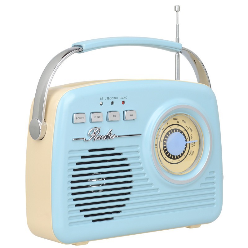 HAUT-PARLEUR BLUETOOTH ET RADIO FM AKAI ER68B / BLEU