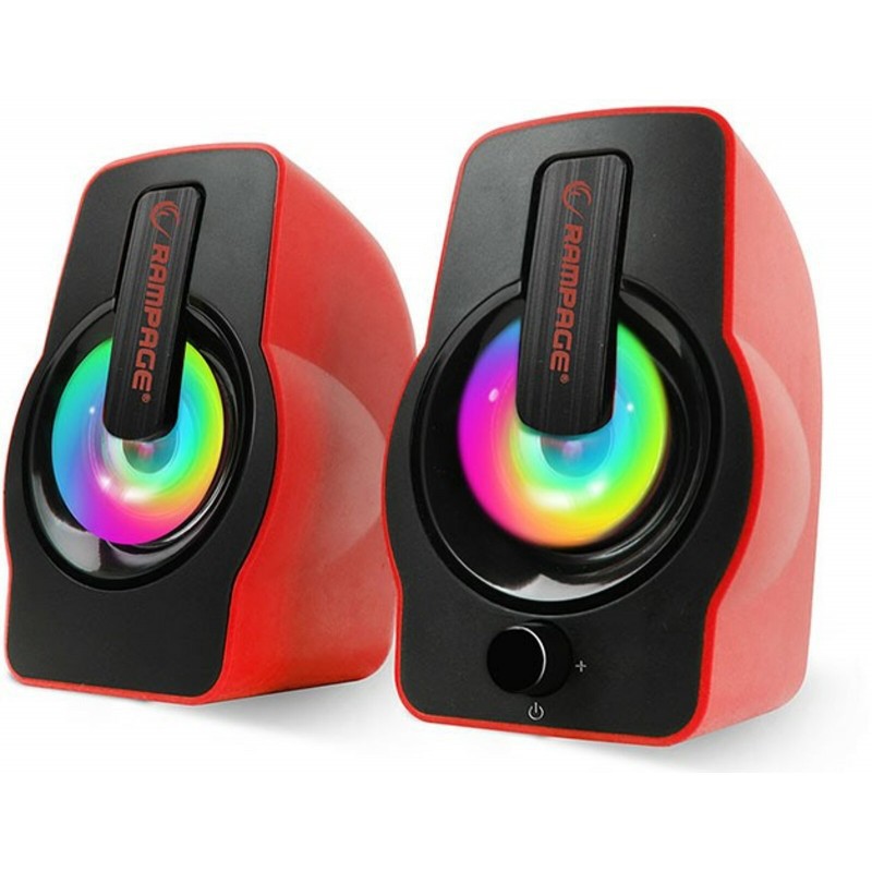 Haut Parleur USB Rampage 2.0 RMS-G7 / 6W / Rouge