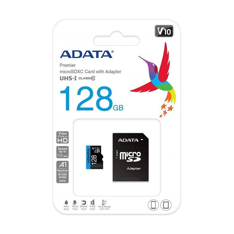 Carte Mémoire ADATA MicroSDXC 128 Go / Classe 10 UHS-I