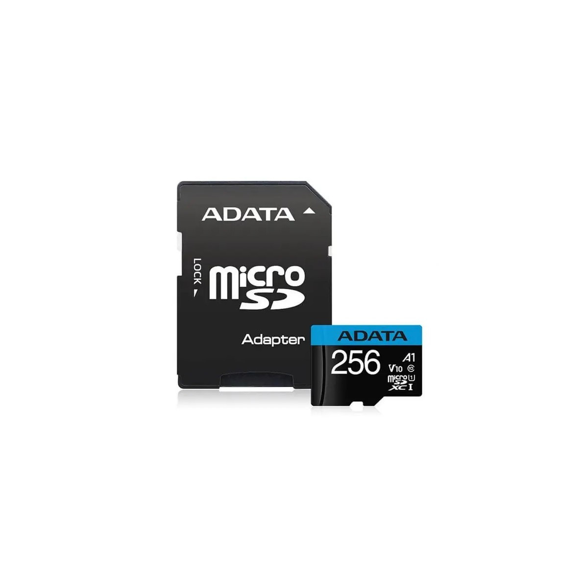 Carte mémoire ADATA Micro SDXC Class C 10 Avec Adaptateur Micro SD / 256 Go