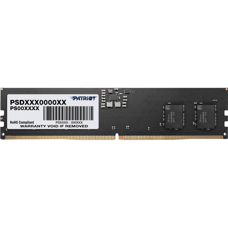 Barette Mémoire Patriot Signature DIMM DDR5 CL42 / 8 Go / 5200MHz