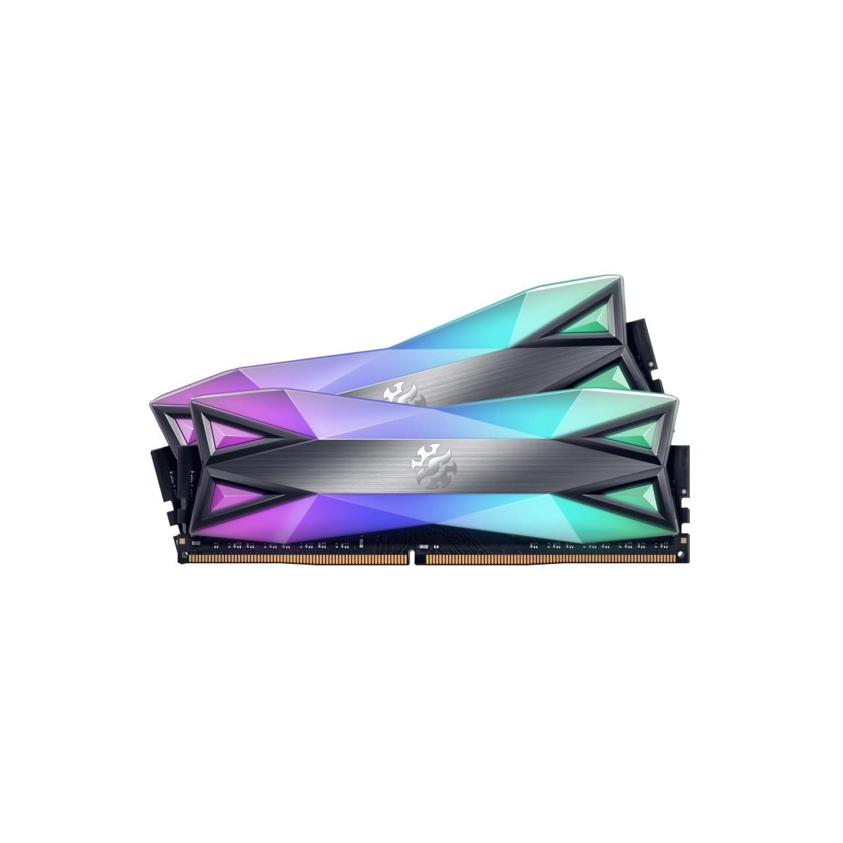 Barettes Mémoire DIMM XPG Spectrix D60G RGB LED DDR4 16 Go ( 2x 8Go)