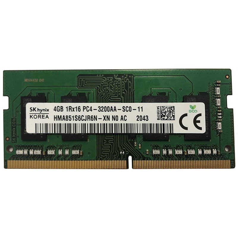 Barette Mémoire SK Hynix SODIMM 4 Go / DDR4 3200MHz