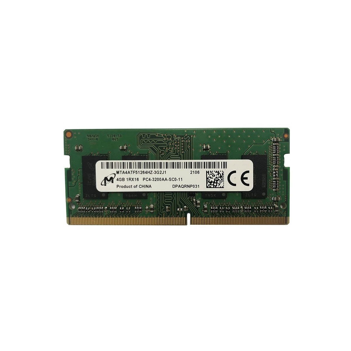 Barette Mémoire Micron SODIMM 4 Go / DDR4 3200MHz