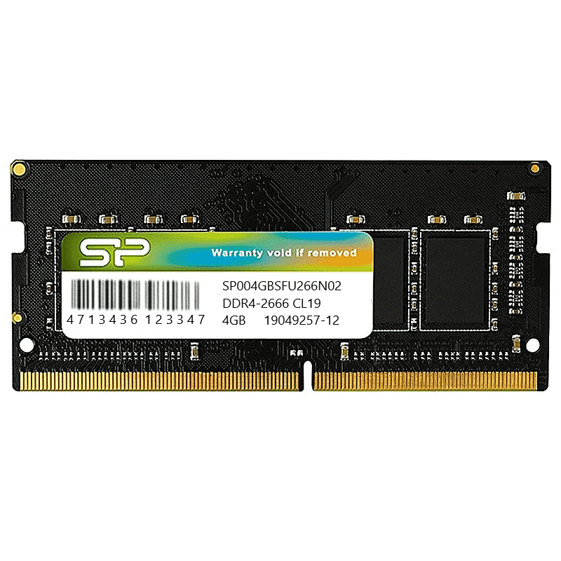 Barette mémoire Silicon Power Pour Pc Portable SODIMM 4 Go DDR4 / 2666 MHz