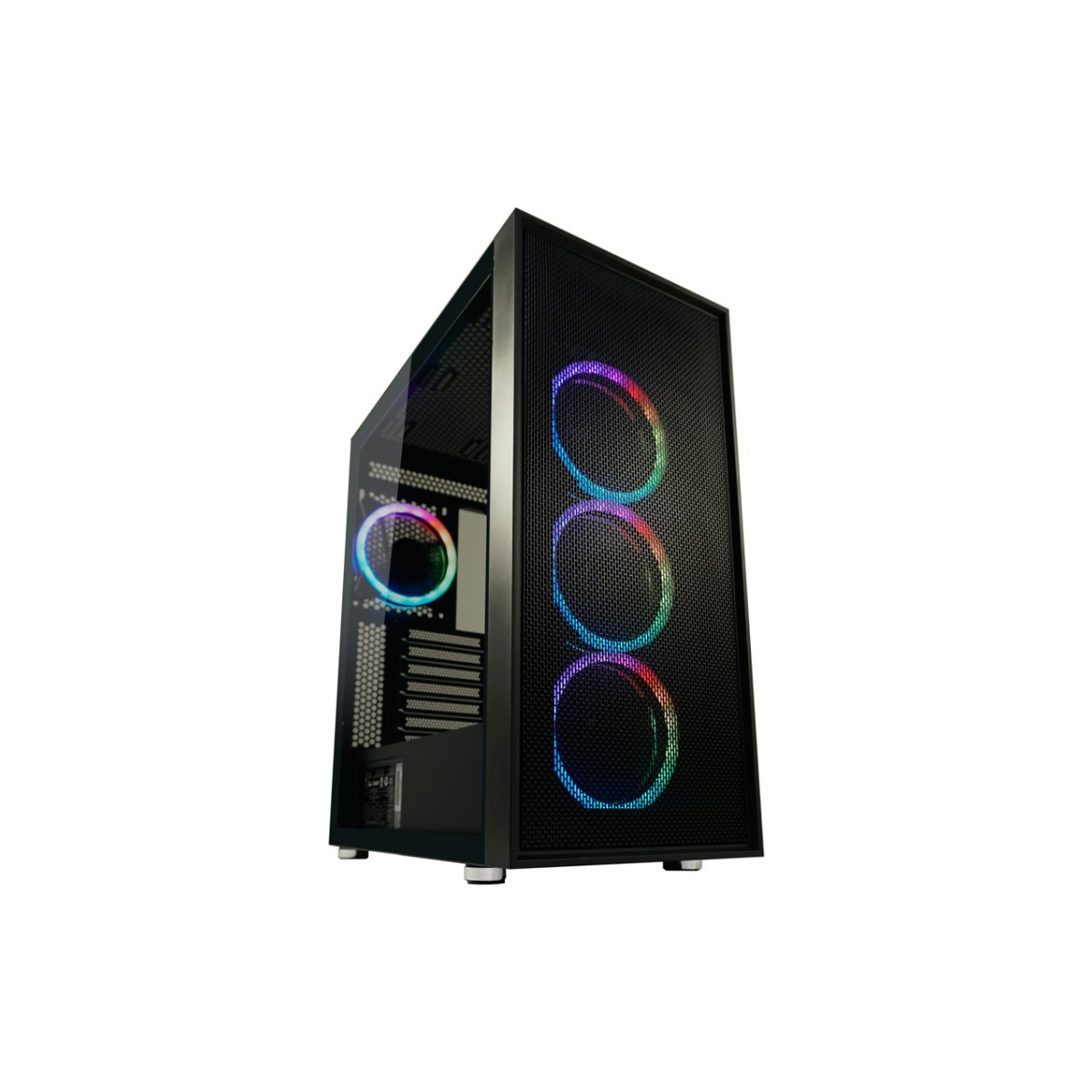 Boîtier Gamer LC-POWER Gaming 802B Black_Wanderer_X ATX Midi-Tour / Noir