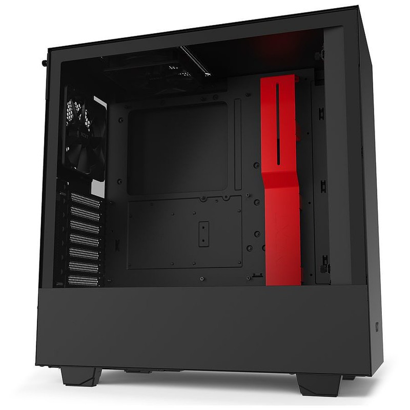 Boitier Gamer NZXT H510 / Noir et Rouge