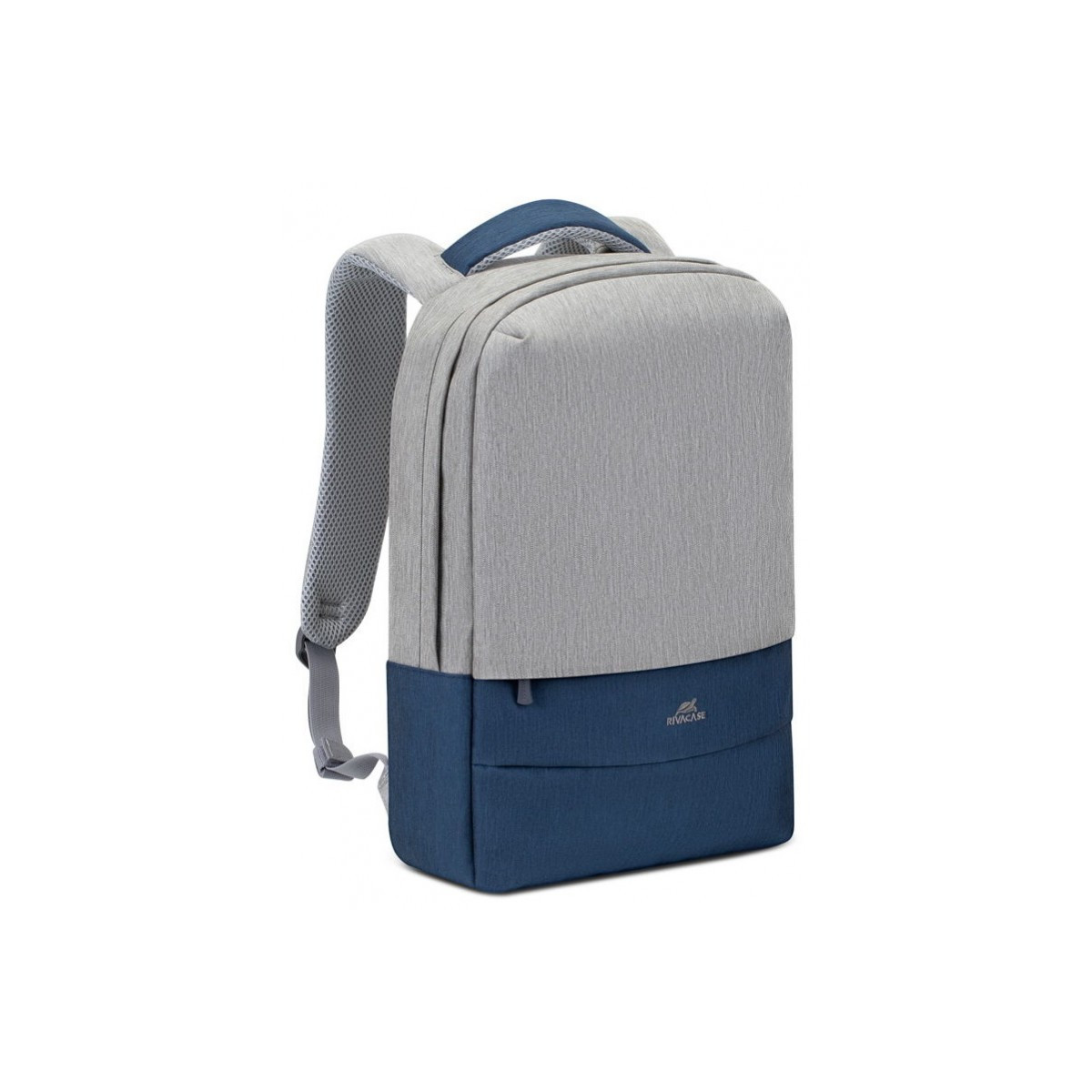 Sac à dos antivol pour pc portable 15.6″ RivaCase 7562 / Gris et Bleu