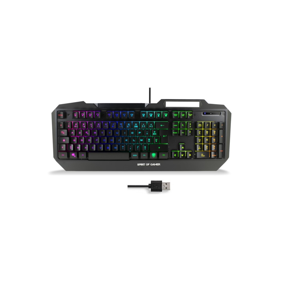 Clavier Gaming Semi-Mécanique RGB Spirit Of Gamer ELITE-K40