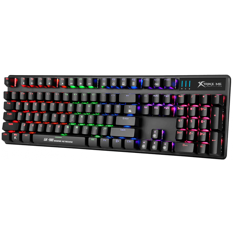 Clavier Gaming Mécanique Xtrike Me GK-980 / QWERTY / Blue Switch