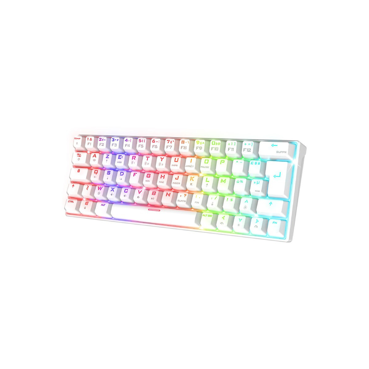 CLAVIER SOG XPERT K200 DARK MECA RGB SANS FIL / Blanc