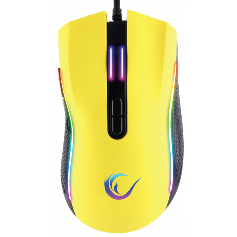 Souris Gaming Pro Rampage SMX-R44 – RGB – 6400 DPI – Jaune