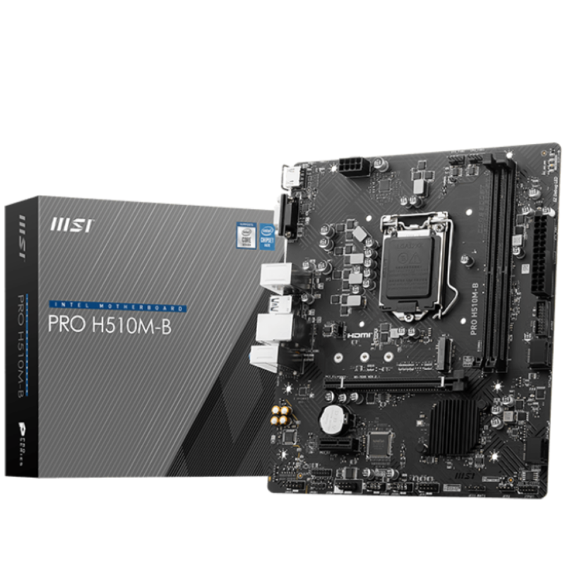 Carte mère MSI PRO H510M-B DDR4 / LGA 1200 / 10e génération