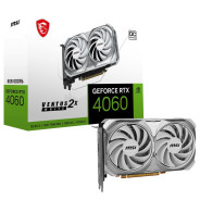 Carte Graphique MSI GeForce RTX 4060 Ventus 2X OC White Edition / 8 GB