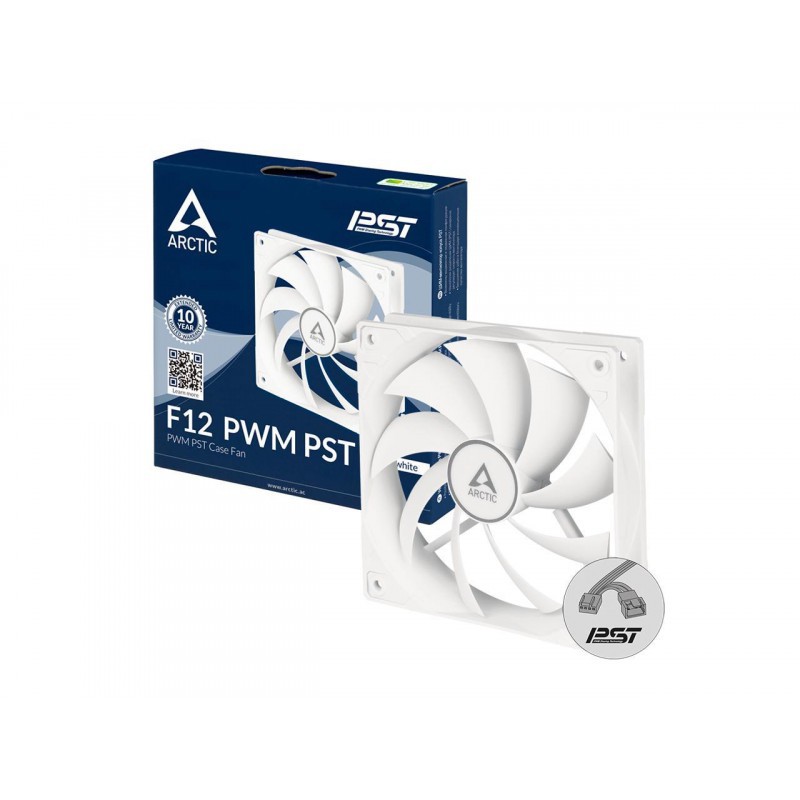 Ventilateur de boîtier Arctic F12 PWM PST / 120 mm / Blanc