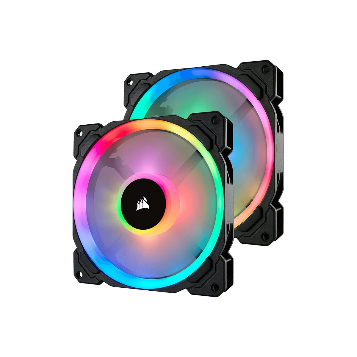 2x Ventilateur pour Boitier Corsair LL140 RGB 140mm Dual Light Loop RGB LED PWM