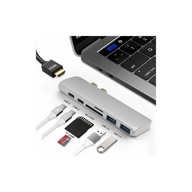 7 in 1 Type C USB Hub