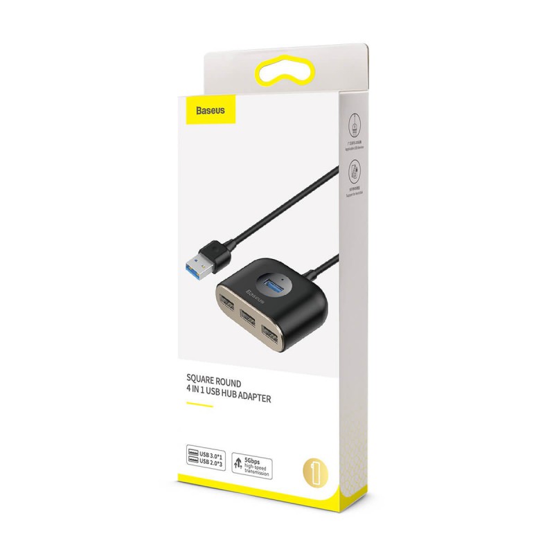 HUB BASEUS 4 EN 1* USB3.0 / 3* USB2.0