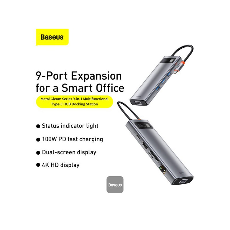 Baseus 9-en-1 HUB USB