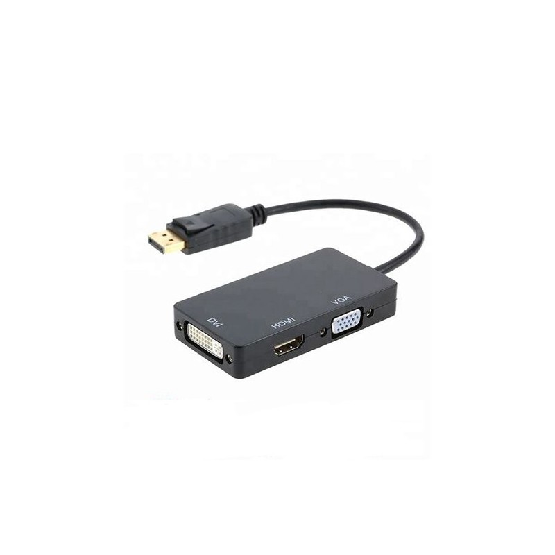 Adaptateur Display-Port mâle vers HDMI/ DVI/ VGA